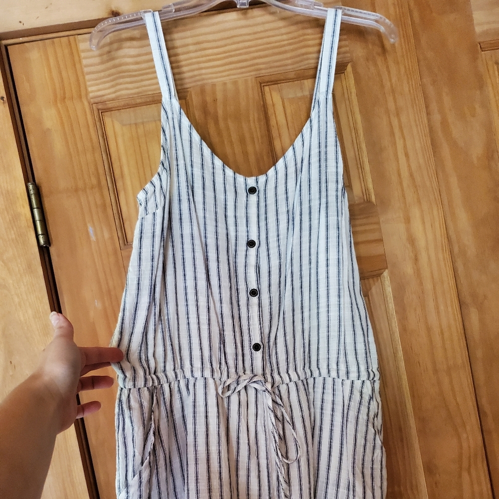 White linen romper